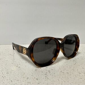NEW LOEWE ACETATE LW 40080U 52A HAVANA GOLD AUTHENTIC SUNGLASSES 57-18